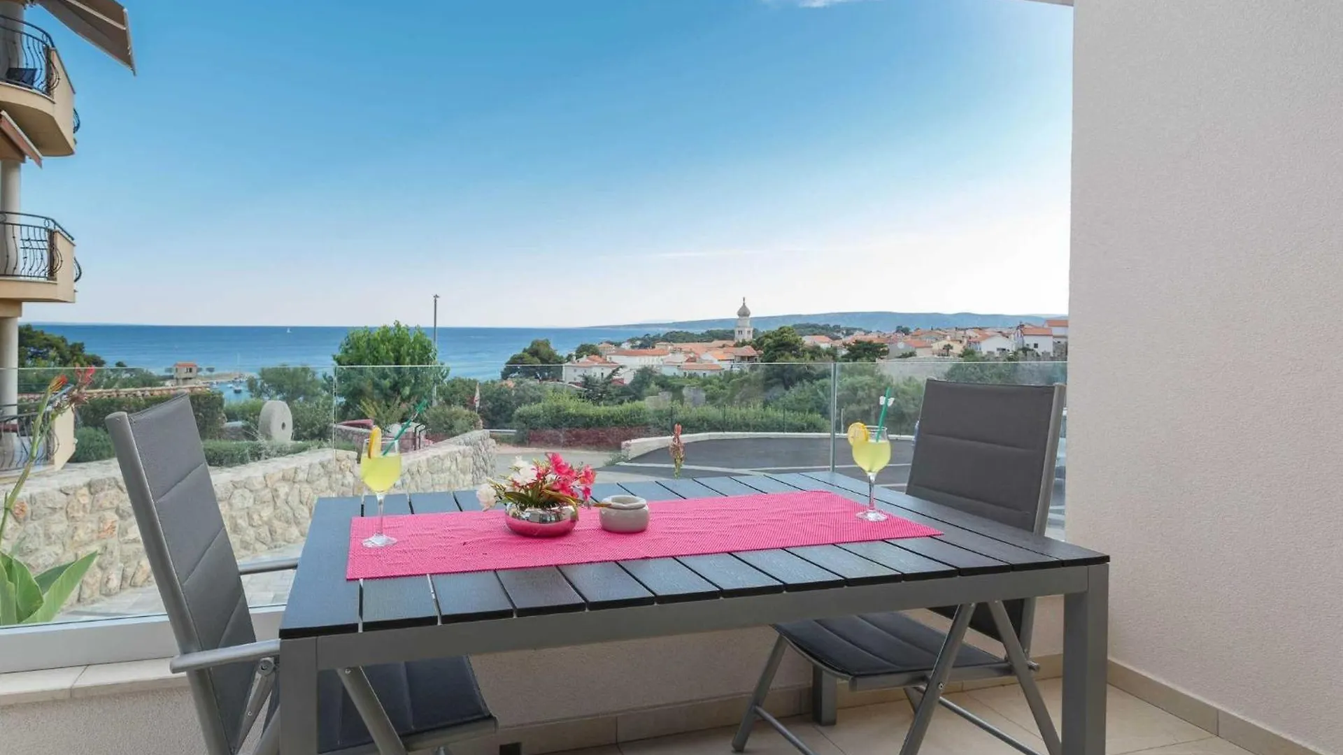 Luxury Beachfront Krk Apartments With Terrace Krk Town 0*,